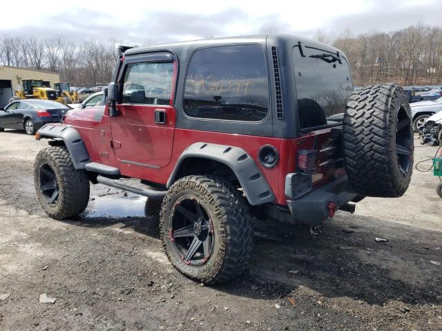 1J4FY29P2XP461419 - 1999 JEEP WRANGLER / SE RED photo 2