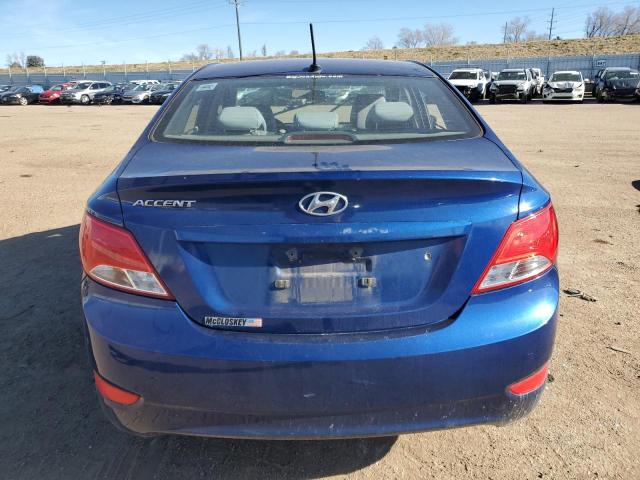 KMHCT4AE1HU186525 - 2017 HYUNDAI ACCENT SE BLUE photo 6