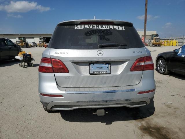 4JGDA5HB1CA002528 - 2012 MERCEDES-BENZ ML 350 4MATIC SILVER photo 6