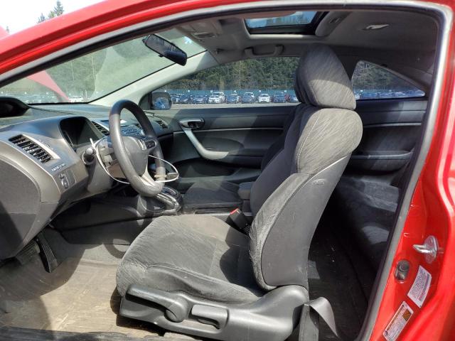 2HGFG12808H511909 - 2008 HONDA CIVIC EX RED photo 7