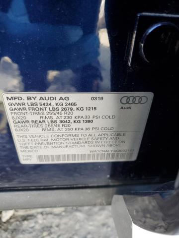 WA1CNAFY3K2092143 - 2019 AUDI Q5 PRESTIGE 蓝色 照片 13