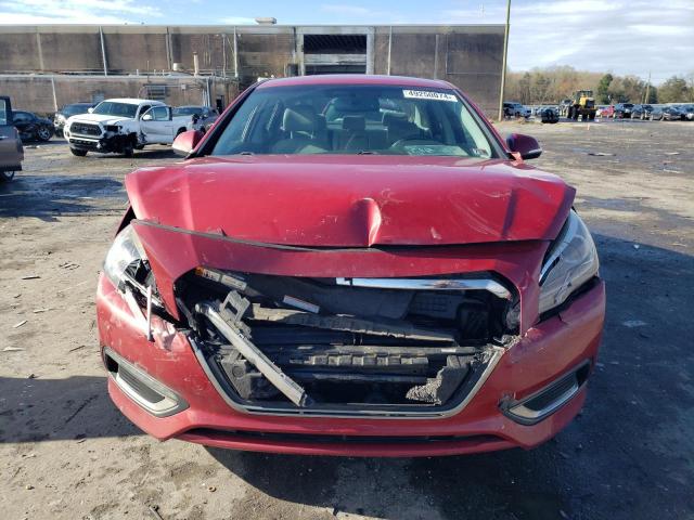 KMHE34L18GA018027 - 2016 HYUNDAI SONATA HYBRID RED photo 5