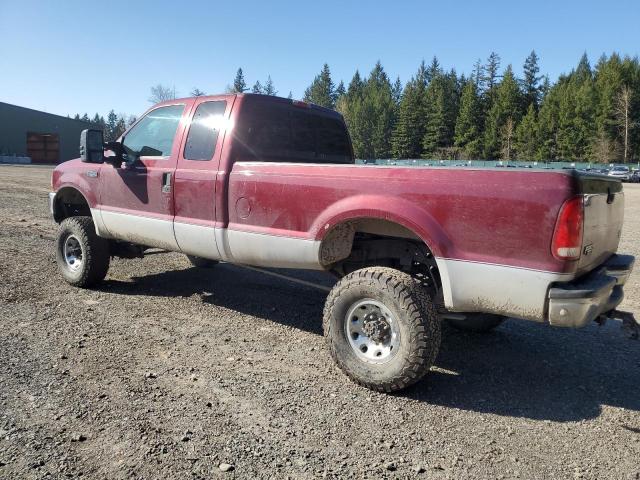 1FTNX21F2YEB53123 - 2000 FORD F250 SUPER DUTY RED photo 2