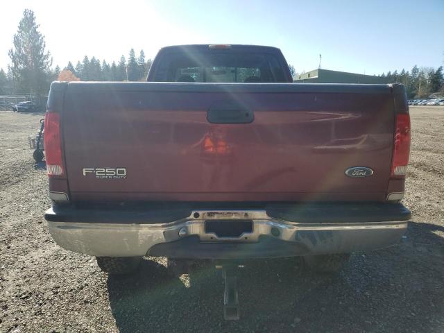 1FTNX21F2YEB53123 - 2000 FORD F250 SUPER DUTY RED photo 6