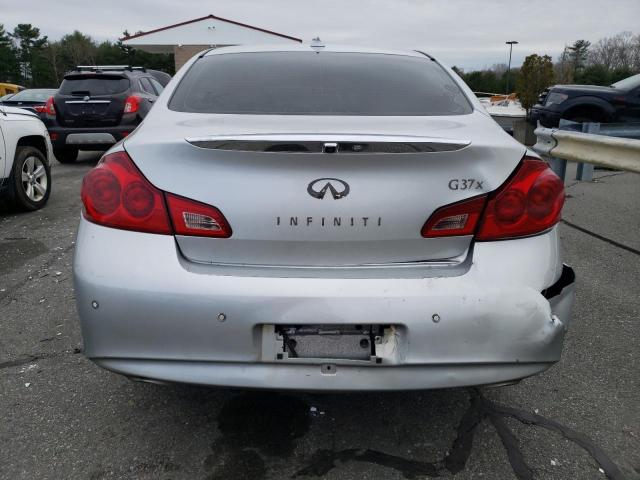 JN1CV6AR7AM460428 - 2010 INFINITI G37 SILVER photo 6