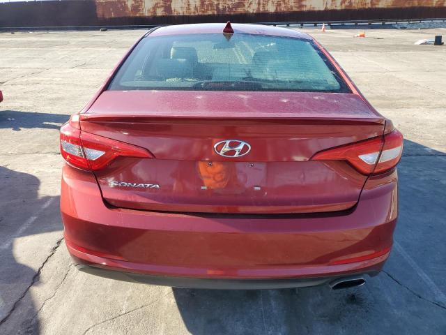 5NPE24AF2FH212257 - 2015 HYUNDAI SONATA SE RED photo 6