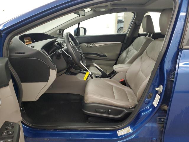 19XFB2F95EE048193 - 2014 HONDA CIVIC EXL ლურჯი ფოტო 7