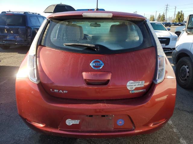 JN1AZ0CP1BT008793 - 2011 NISSAN LEAF SV MAROON photo 6