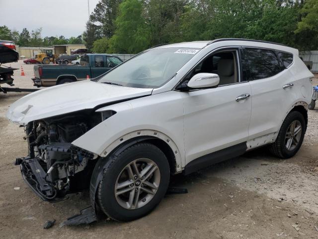 5NMZU3LB7JH094471 - 2018 HYUNDAI SANTA FE S WHITE photo 1