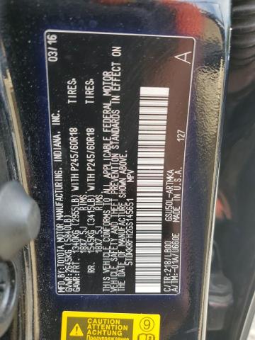 5TDKKRFH2GS145651 - 2016 TOYOTA HIGHLANDER XLE BLACK photo 13