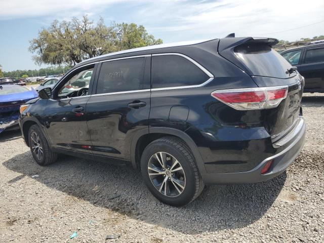 5TDKKRFH2GS145651 - 2016 TOYOTA HIGHLANDER XLE BLACK photo 2