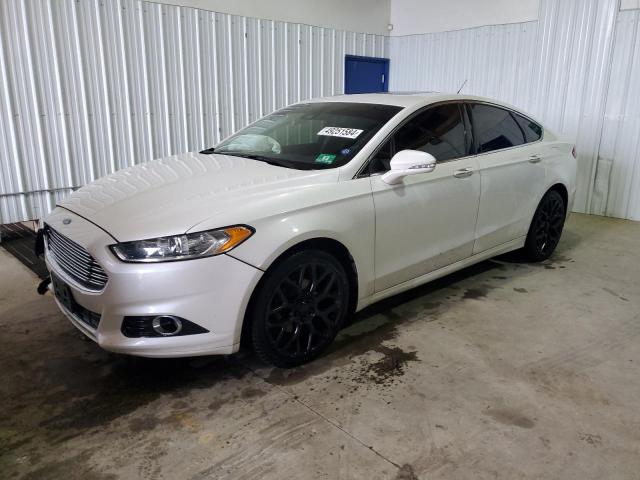 3FA6P0K94ER101119 - 2014 FORD FUSION TITANIUM WHITE photo 1