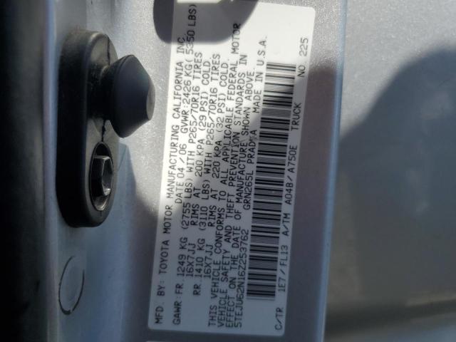 5TEJU62N16Z253762 - 2006 TOYOTA TACOMA DOUBLE CAB PRERUNNER GRAY photo 13