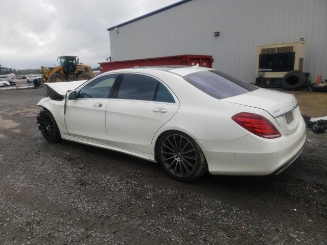 WDDUG8CB7FA076851 - 2015 MERCEDES-BENZ S 550 WHITE photo 2