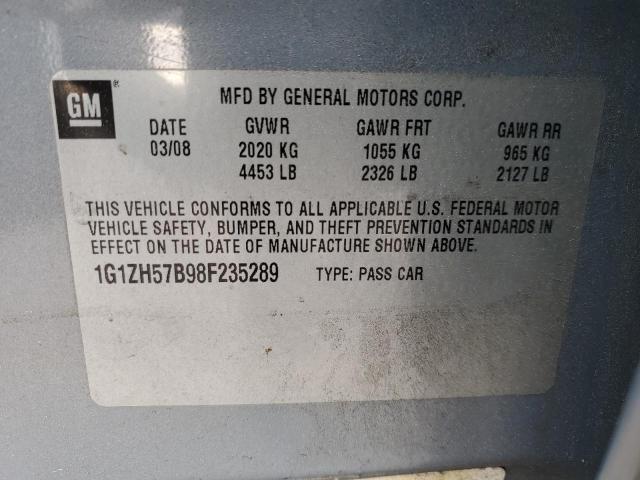 1G1ZH57B98F235289 - 2008 CHEVROLET MALIBU 1LT 蓝色 照片 12