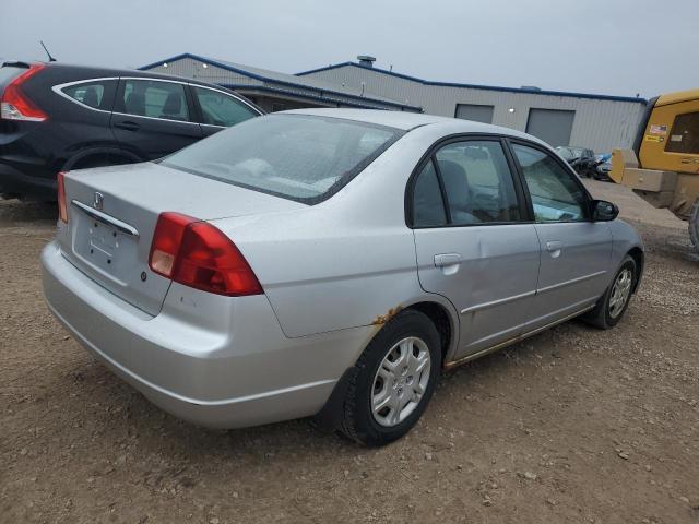 2HGES16692H522868 - 2002 HONDA CIVIC LX SILVER photo 3