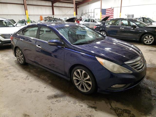 5NPEC4AB8EH832636 - 2014 HYUNDAI SONATA SE BLUE photo 4