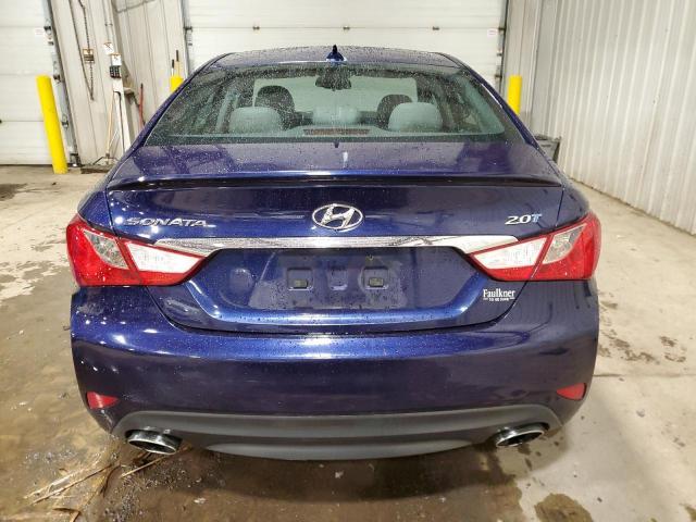 5NPEC4AB8EH832636 - 2014 HYUNDAI SONATA SE BLUE photo 6