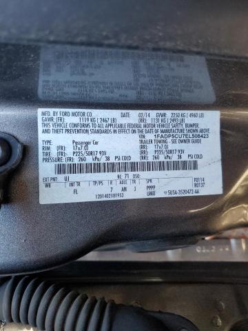 1FADP5CU7EL508423 - 2014 FORD C-MAX PREMIUM SILVER photo 12