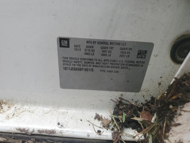 1G11J5SX6EF185175 - 2014 CHEVROLET MALIBU LTZ 白色 照片 12