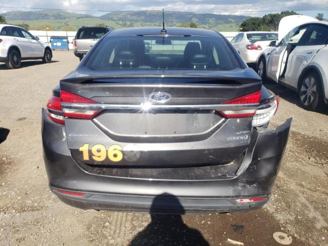 3FA6P0LU4HR324980 - 2017 FORD FUSION SE HYBRID CHARCOAL photo 6