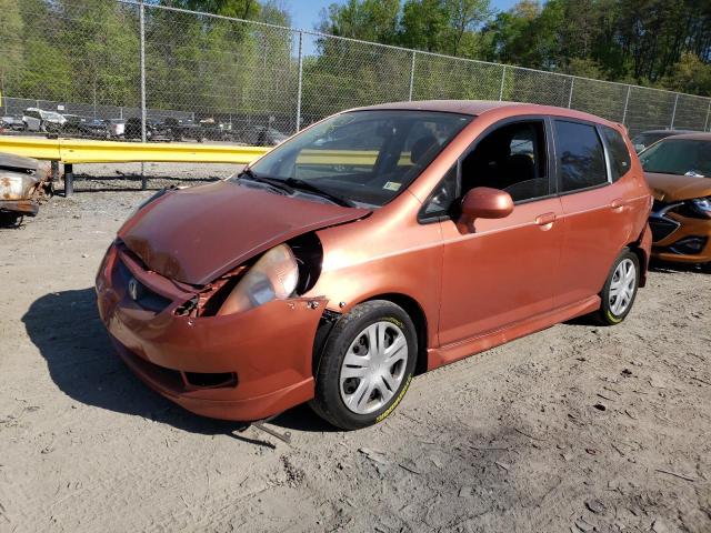 JHMGD38627S033740 - 2007 HONDA FIT S ORANGE photo 1