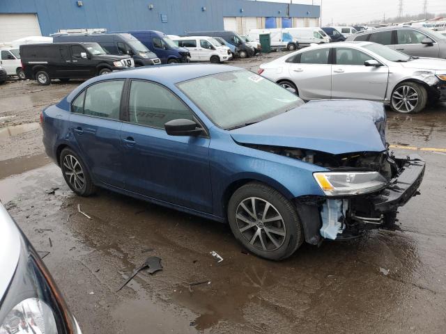 3VWD67AJ6GM313249 - 2016 VOLKSWAGEN JETTA SE BLUE photo 4