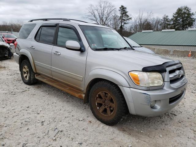 5TDBT44A06S263802 - 2006 TOYOTA SEQUOIA SR5 SILVER photo 4