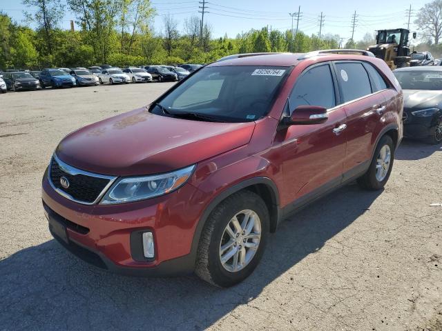 5XYKT3A67EG433188 - 2014 KIA SORENTO LX MAROON photo 1