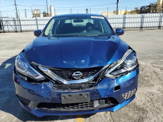 3N1AB7AP8KY445942 - 2019 NISSAN SENTRA S BLUE photo 5