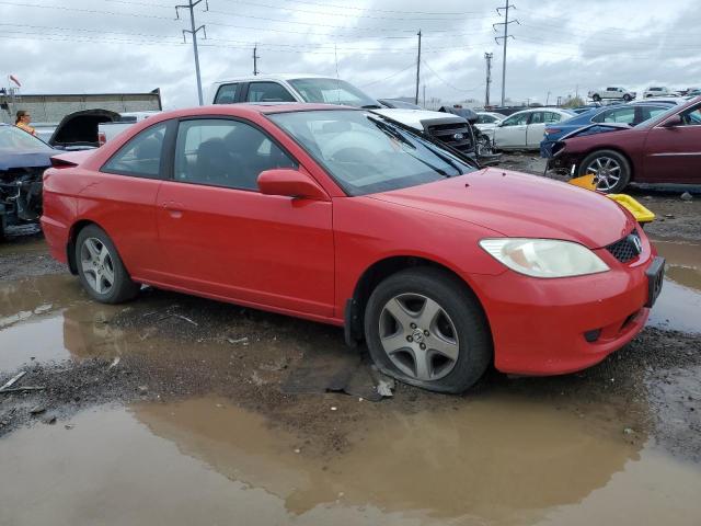 1HGEM22094L062716 - 2004 HONDA CIVIC EX RED photo 4