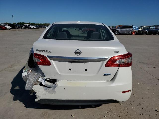 3N1AB7APXDL769264 - 2013 NISSAN SENTRA S WHITE photo 6