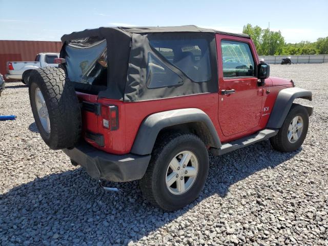 1J4FA24127L149440 - 2007 JEEP WRANGLER X RED photo 3