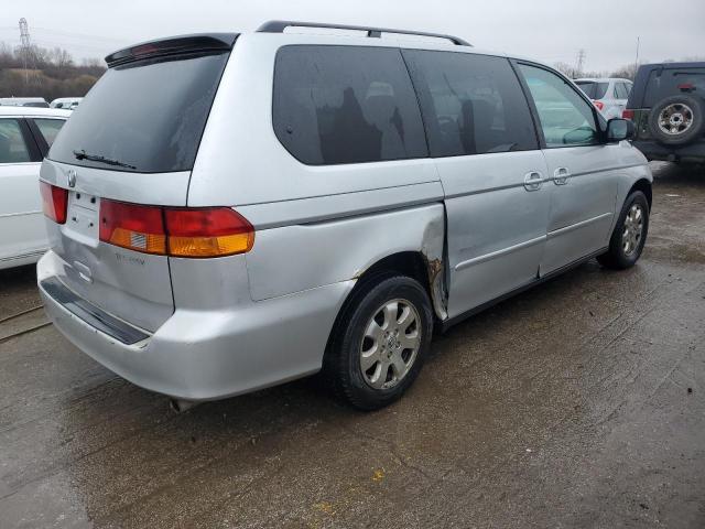 5FNRL18032B030882 - 2002 HONDA ODYSSEY EXL SILVER photo 3