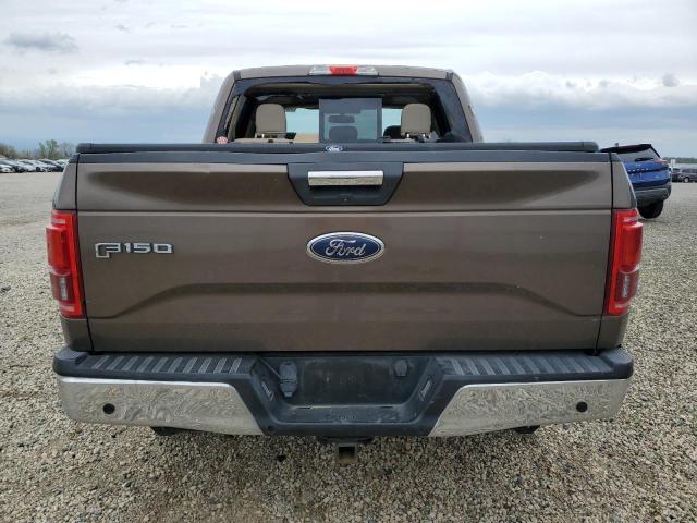 1FTEW1EG6HKC84203 - 2017 FORD F150 SUPERCREW BROWN photo 6