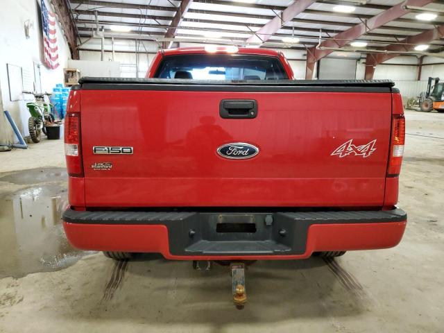 1FTRF14W25KC56825 - 2005 FORD F150 RED photo 6