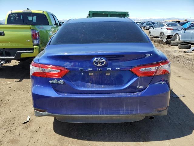 4T1B11HK3JU505201 - 2018 TOYOTA CAMRY L BLUE photo 6