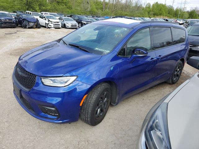 2C4RC1S70MR517681 - 2021 CHRYSLER PACIFICA HYBRID LIMITED BLUE photo 1
