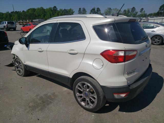 MAJ3S2KE1KC297413 - 2019 FORD ECOSPORT TITANIUM WHITE photo 2