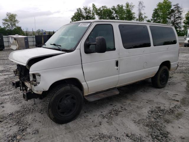 1FBNE31L77DA53934 - 2007 FORD ECONOLINE E350 SUPER DUTY WAGON WHITE photo 1