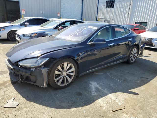 5YJSA1H19EFP42785 - 2014 TESLA MODEL S ლურჯი ფოტო 1