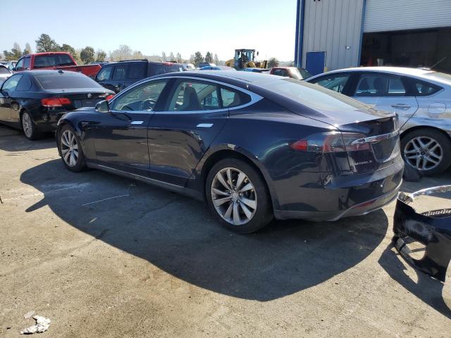 5YJSA1H19EFP42785 - 2014 TESLA MODEL S ლურჯი ფოტო 2