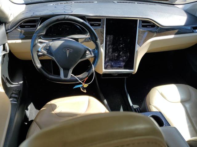 5YJSA1H19EFP42785 - 2014 TESLA MODEL S ლურჯი ფოტო 8