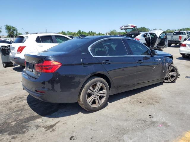 WBA8E1C31HA159323 - 2017 BMW 330E BLACK photo 3