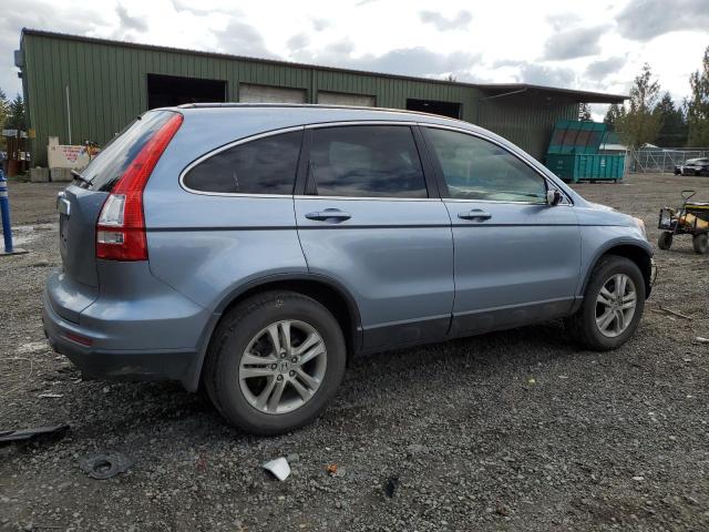 JHLRE3H76BC009494 - 2011 HONDA CR-V EXL BLUE photo 3