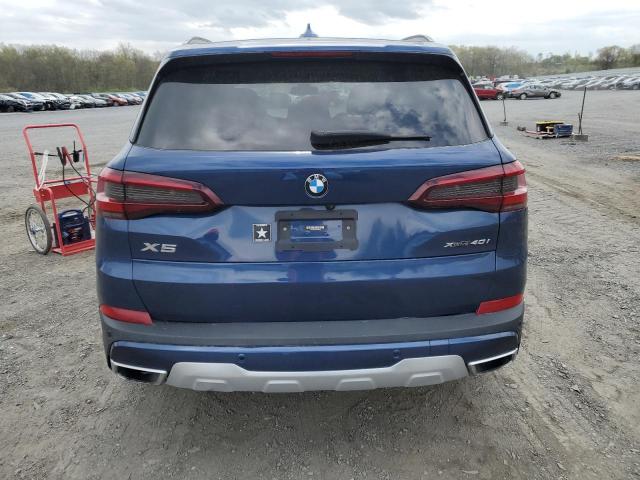 5UXCR6C02M9E98349 - 2021 BMW X5 XDRIVE40I BLUE photo 6