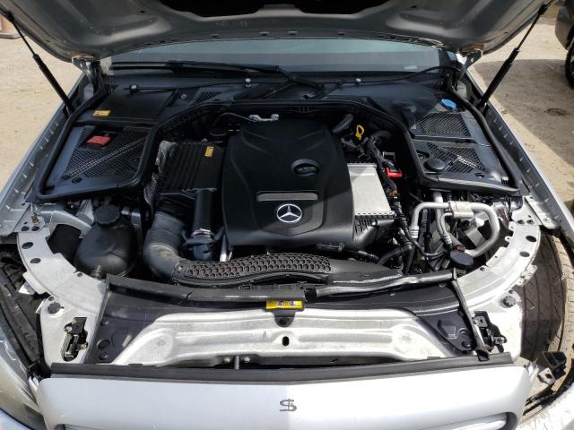 55SWF4KB8FU031536 - 2015 MERCEDES-BENZ C 300 4MATIC SILVER photo 11