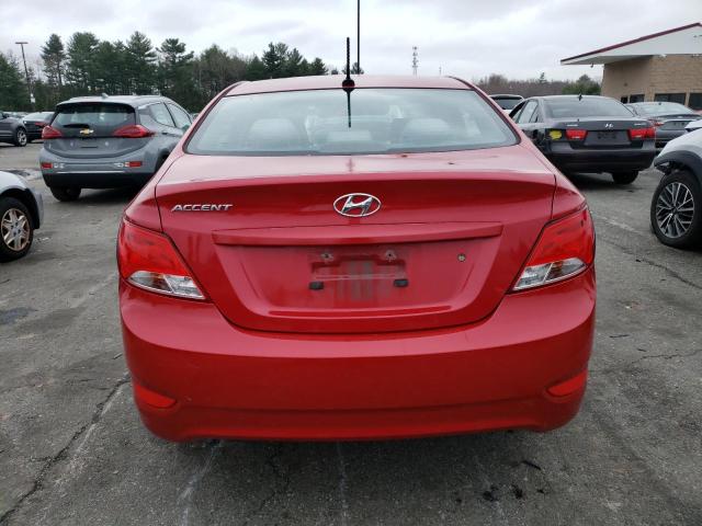 KMHCT4AE3FU894496 - 2015 HYUNDAI ACCENT GLS RED photo 6