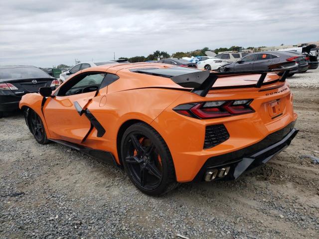 1G1YB2D43P5117390 - 2023 CHEVROLET CORVETTE STINGRAY 2LT ORANGE photo 2