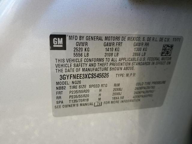 3GYFNEE3XCS545626 - 2012 CADILLAC SRX PERFORMANCE COLLECTION SILVER photo 13